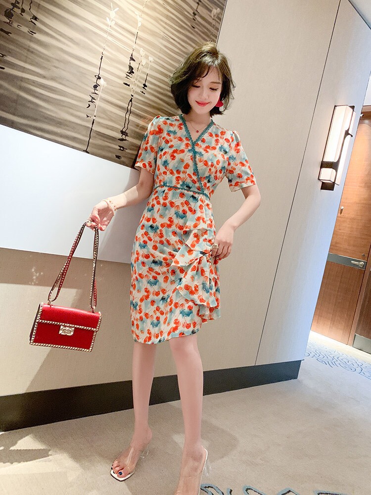 ĐẦM BODY HỌA TIẾT CHERRY-HN630K